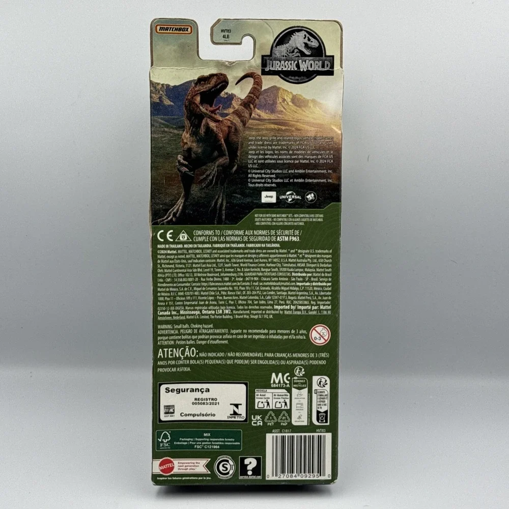 Matchbox 2024 Jurassic World Transport Trackers II 5 Pack Jeep Gyro Sphere HLY75